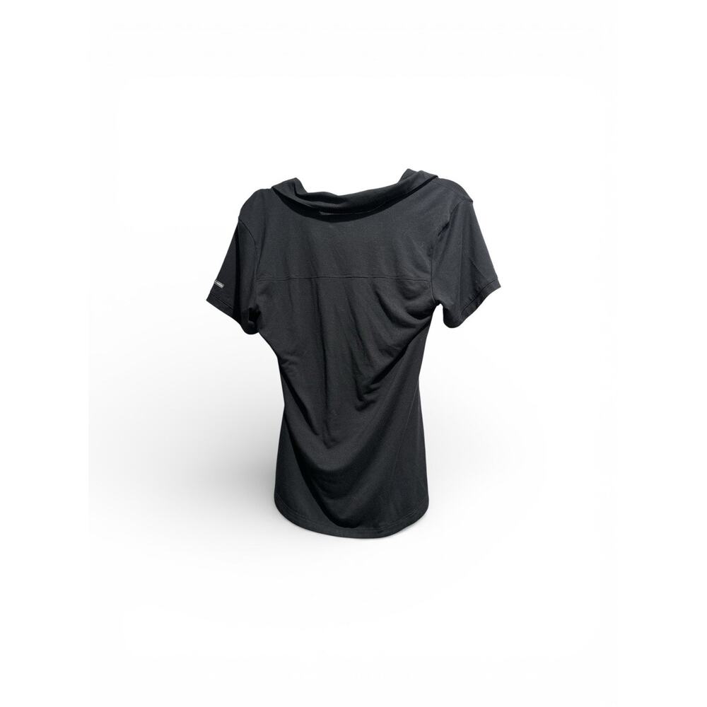 Columbia Omni Wick Black Performance Collared Polo Shirt Women’s Medium Stretch - Picture 5 of 6